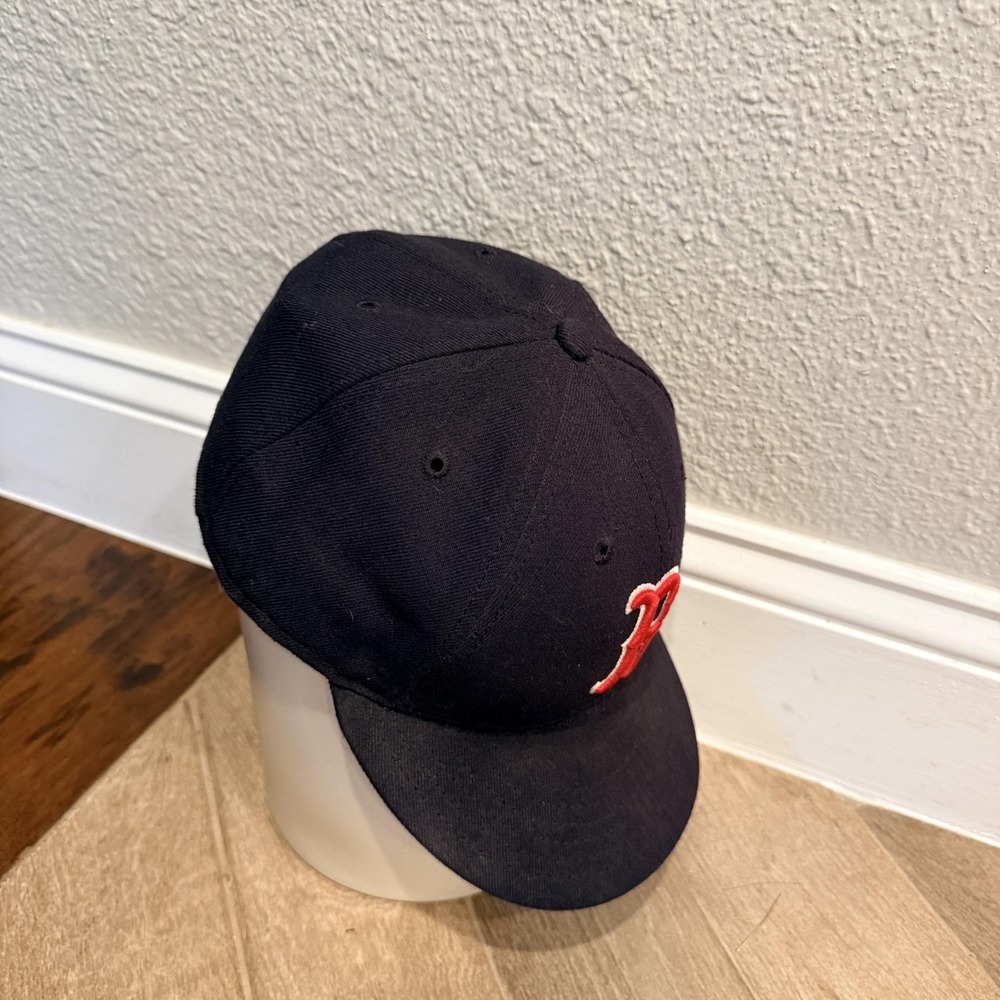 Boston Red Sox Hat Mens 7 1/4 Navy Blue USA MADE MLB Baseball New Era 59FIFTY - Picture 8 of 15